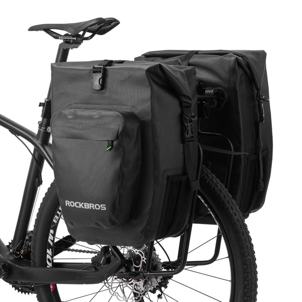 ROCKBROS bolsa de bagagem traseira para bicicleta à prova d'água 20-27L para e-bike/bicicleta de estrada/MTB