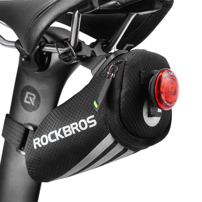 Bolsa de selim de bicicleta ROCKBROS para MTB/bicicleta de estrada/bicicleta dobrável mini portátil