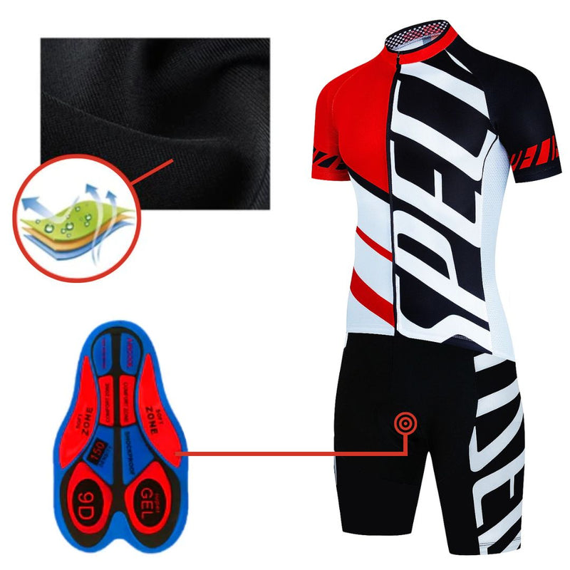 Camisa e Bretelle Ciclismo Pro Team Masculino
