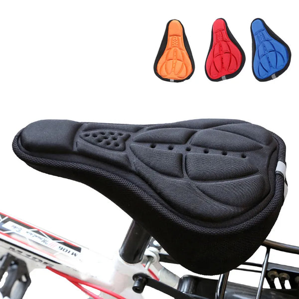Almofada de assento de bicicleta com capa 3D respirável